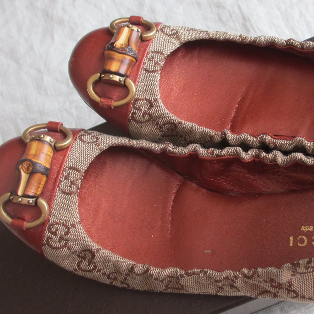 Gucci Original GG glam Mirosoft/ballet flats size 36 size 6 (also fits size 5.5)